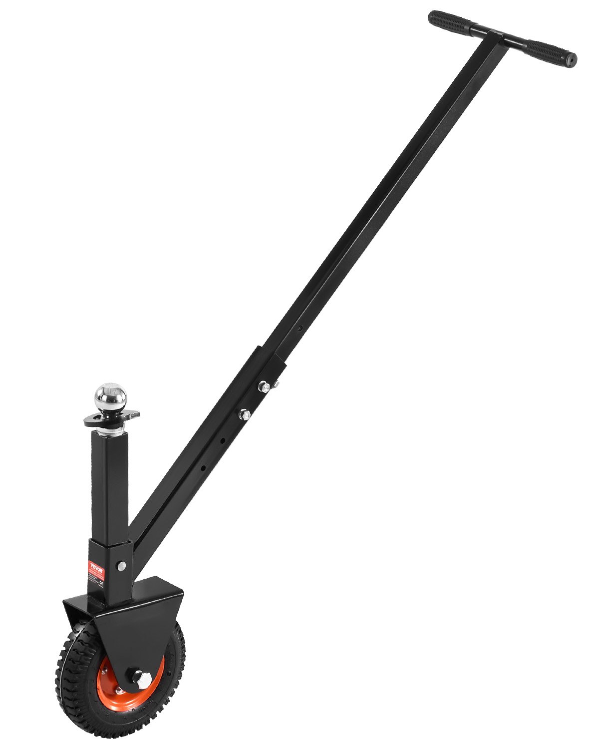 Perävaunun käsikäyttöinen siirtolaite North Craft, 136kg, 8,5in Kumi, Korkeus 420/560mm, Musta