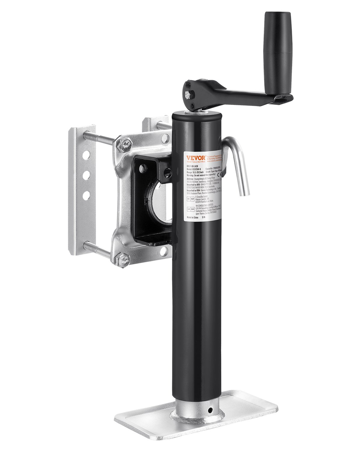 Perävaunun tukijalka North Craft R20TSW-B, 254mm Nosto, Hiiliteräs