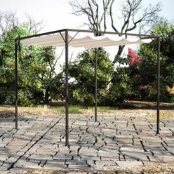 Pergola rullattavalla kattokankaalla, 3x3x2.3m