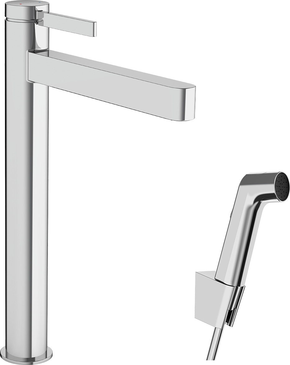 Pesuallashana Hansgrohe Finoris 260, bideesuihkulla, kromi