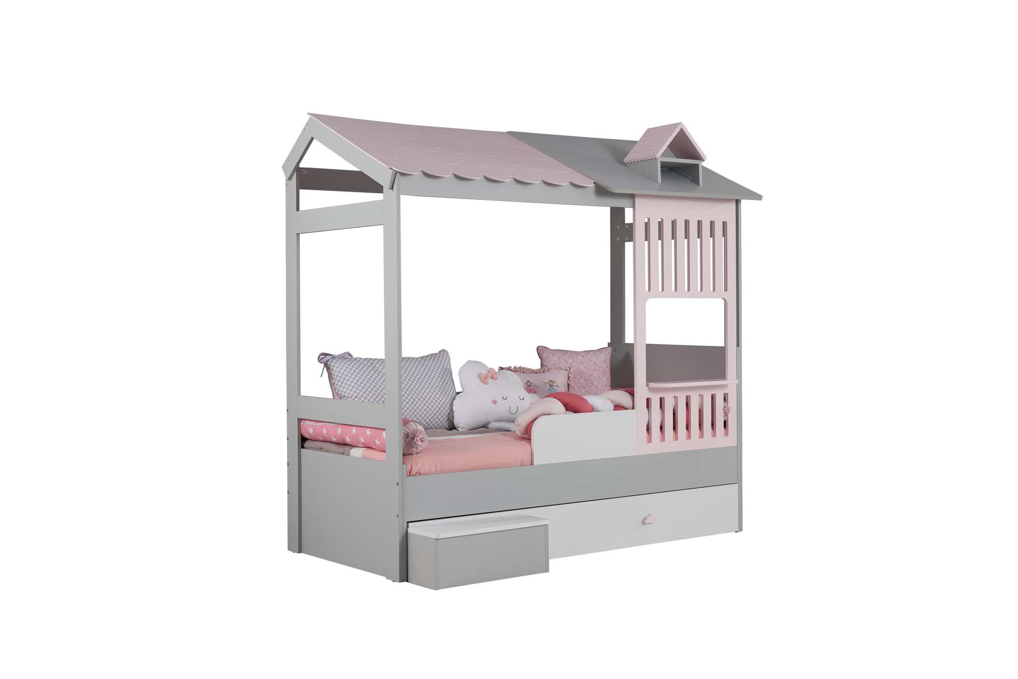 Talosänky Valento Furniture Ayder, 216x115x197cm, pinkki