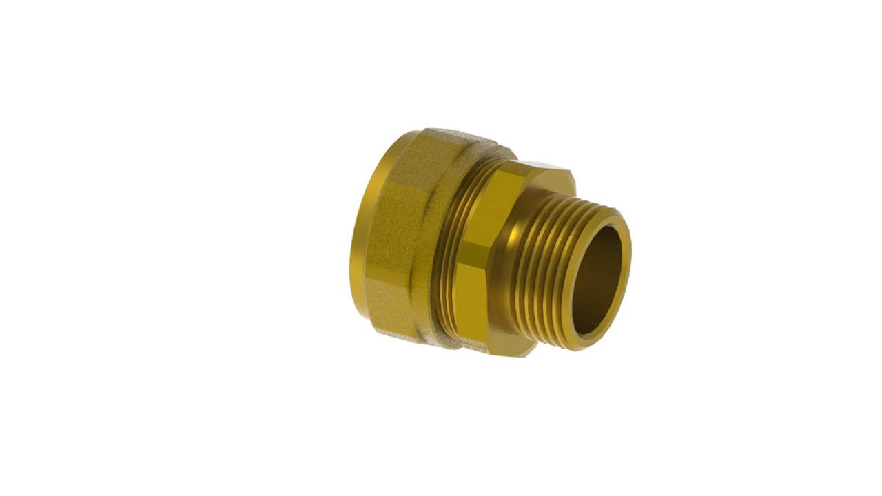 PEX-liitin Hela 8015, ulkokierre, PN10, R25-28x4.0