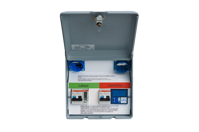 Pihakeskus / auton lämmitys- ja latausasema Harju Elekter 8MMO466S, 1x supersuko, 1x suko, 3.6kW(1x16A), hidaslataus