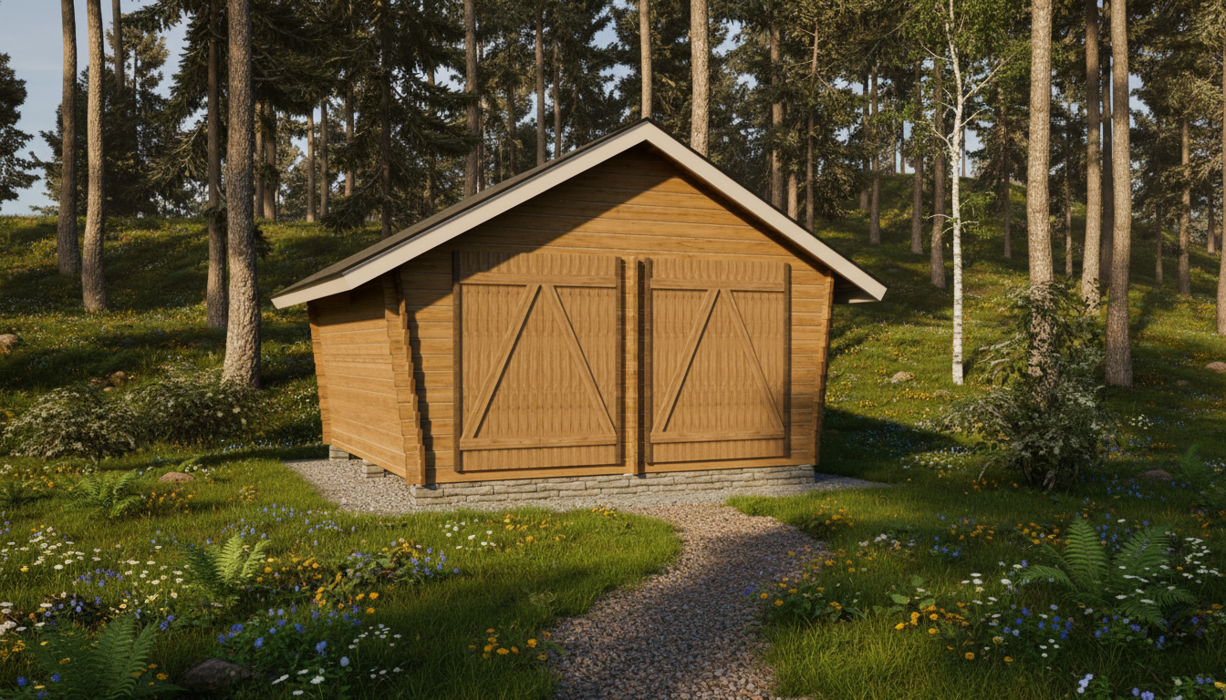 Pihavarasto LP Garden U-L, 16 m2