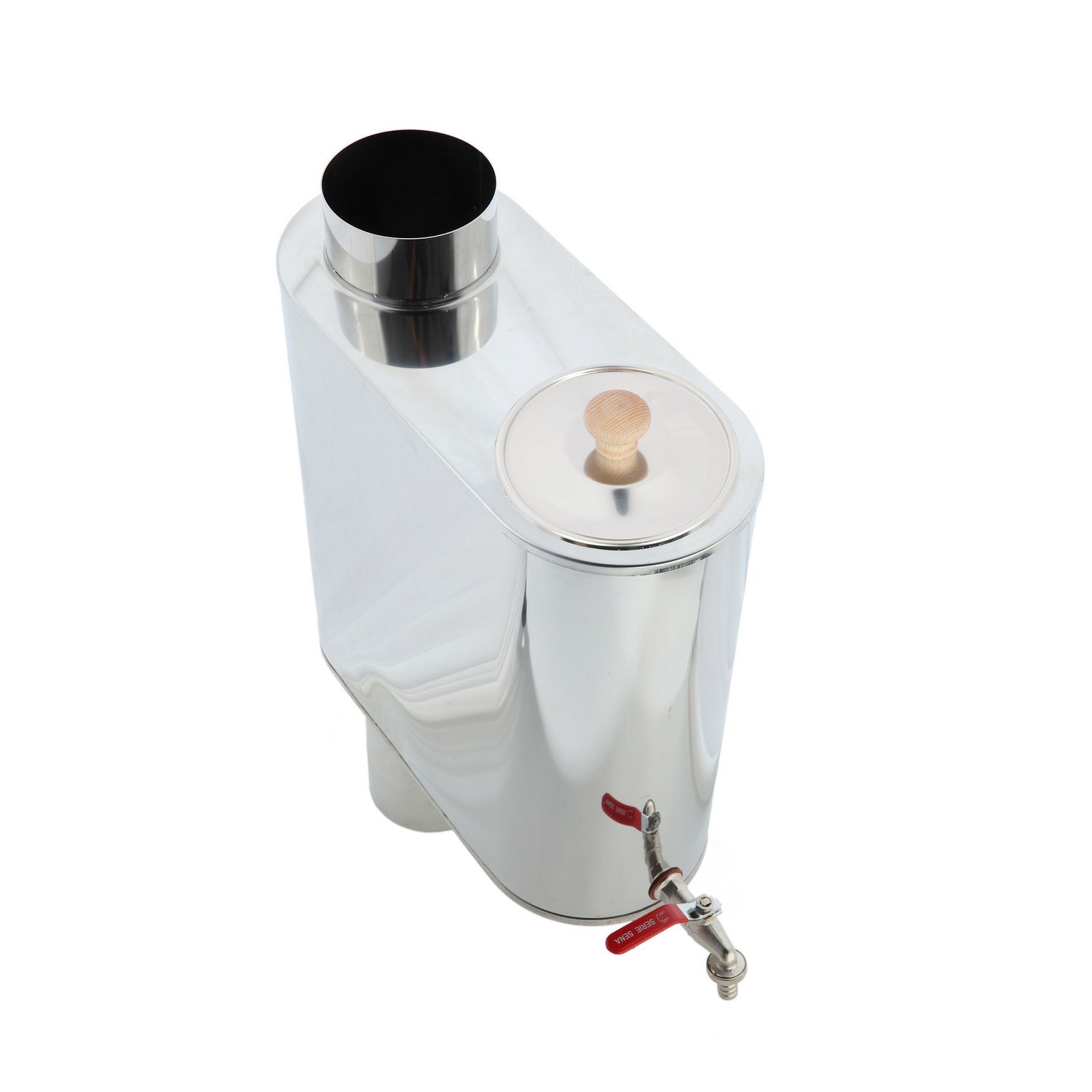 Piippusäiliö Jeremias Ovaali, 22 l, Ø115 mm, rst