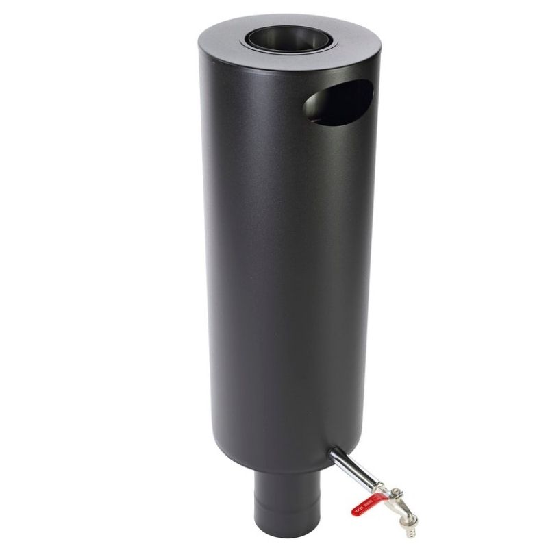 Piippusäiliö Jeremias Pyöreä, 25 l, Ø115 mm, musta