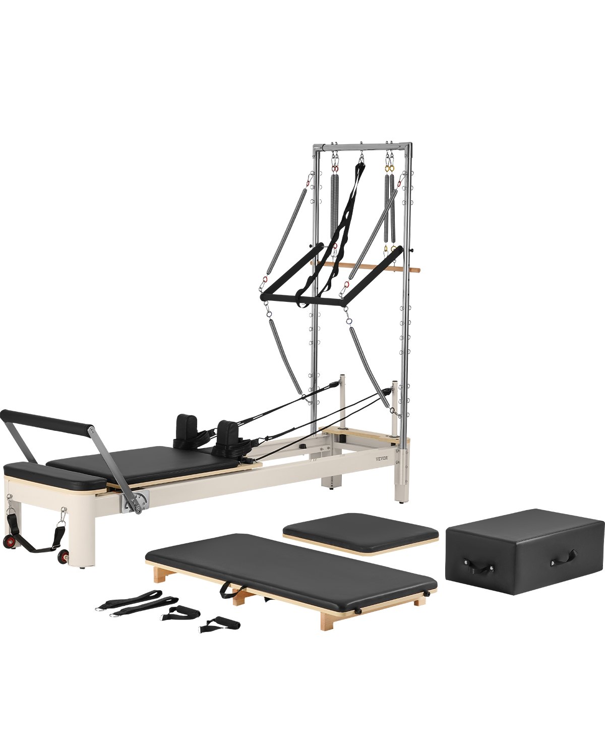 Pilateslaite North Craft, 245x73x58.5cm, Musta