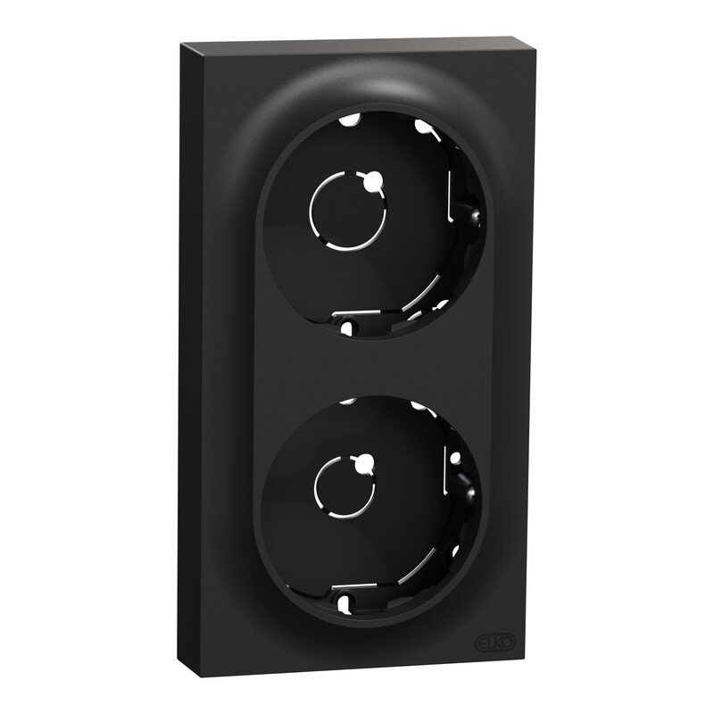 Pintakehys Schneider Electric ELKO One, 2-pintakojerasia, matala, musta