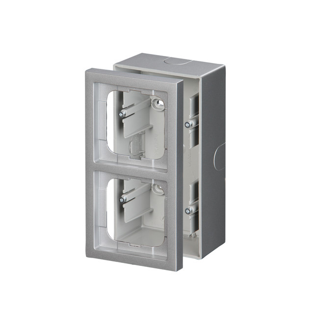 Pintakotelo ABB Impressivo - 2OS/IP20 54/80mm alumiini