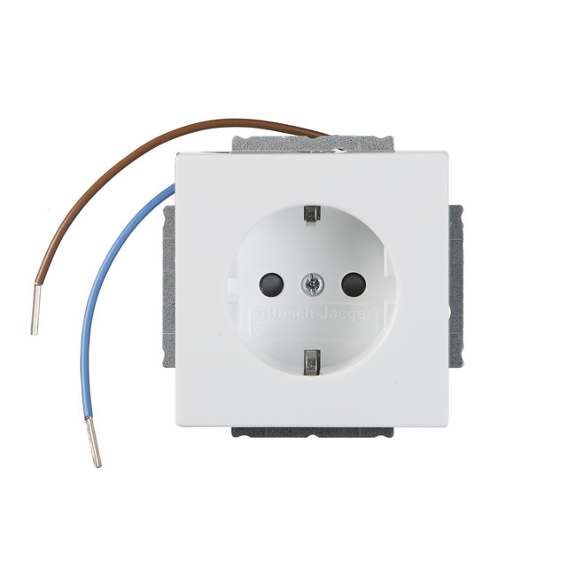 Pistorasia ABB Impressivo - 1S/16A/IP20 UKJ 0X led valkoinen