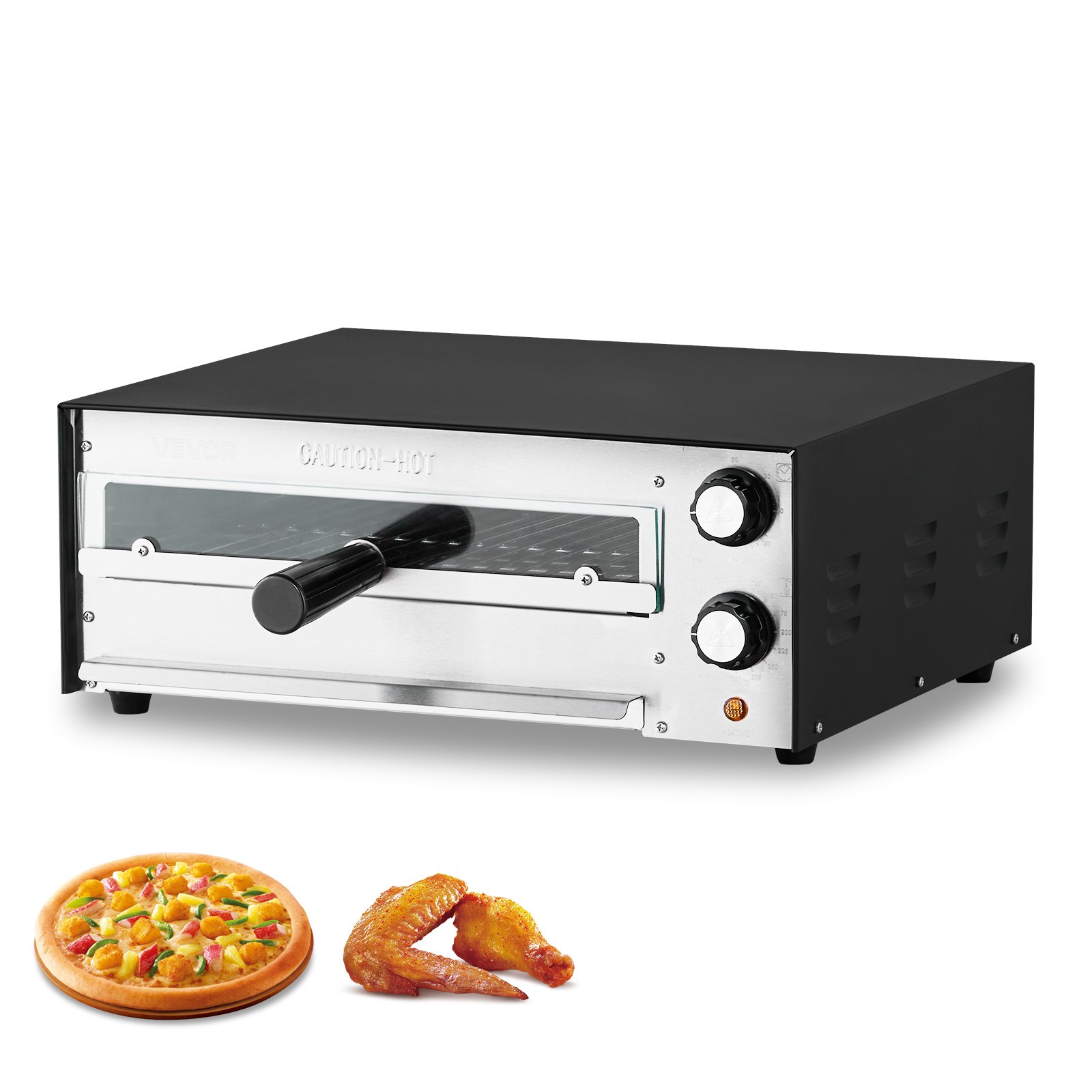 Pizzauuni North Craft DBS-1-EU, 48.5x53.5cm, 1450W, ruostumaton teräs