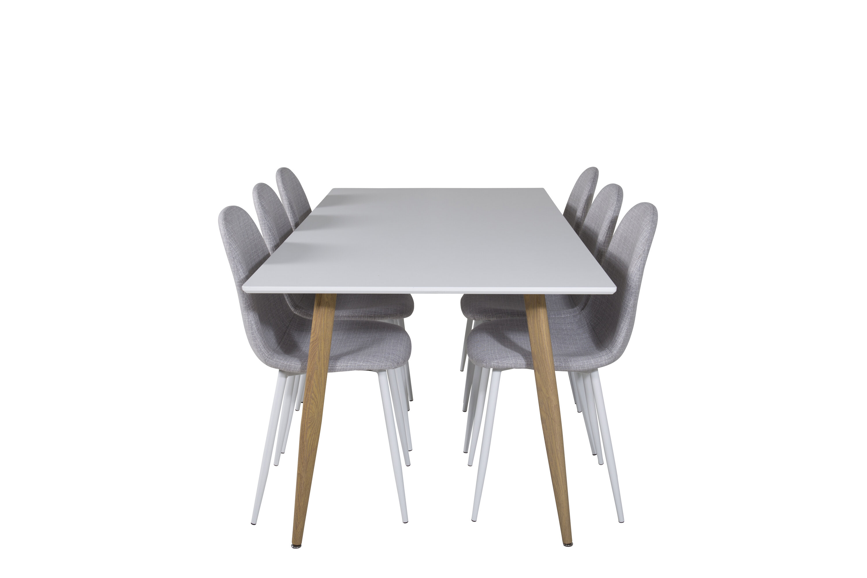 Ruokailuryhmä Venture Home Polar, 180x90 cm pöytä + 6 tuolia