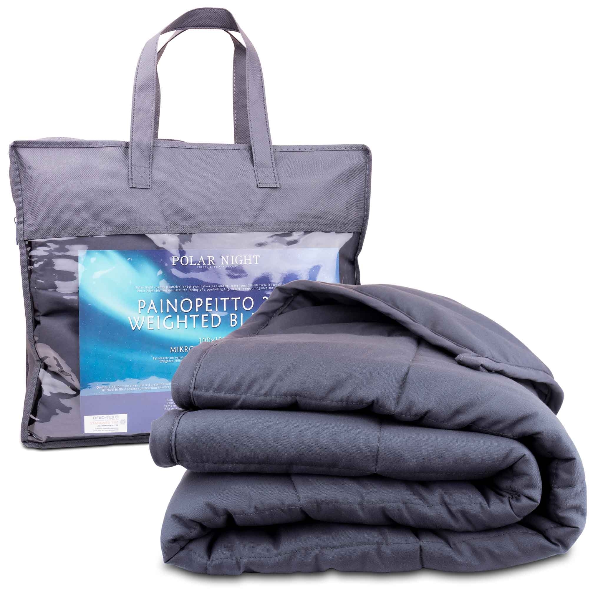 Painopeitto Polar Night Queen, 200x220cm, 12kg, tummanharmaa