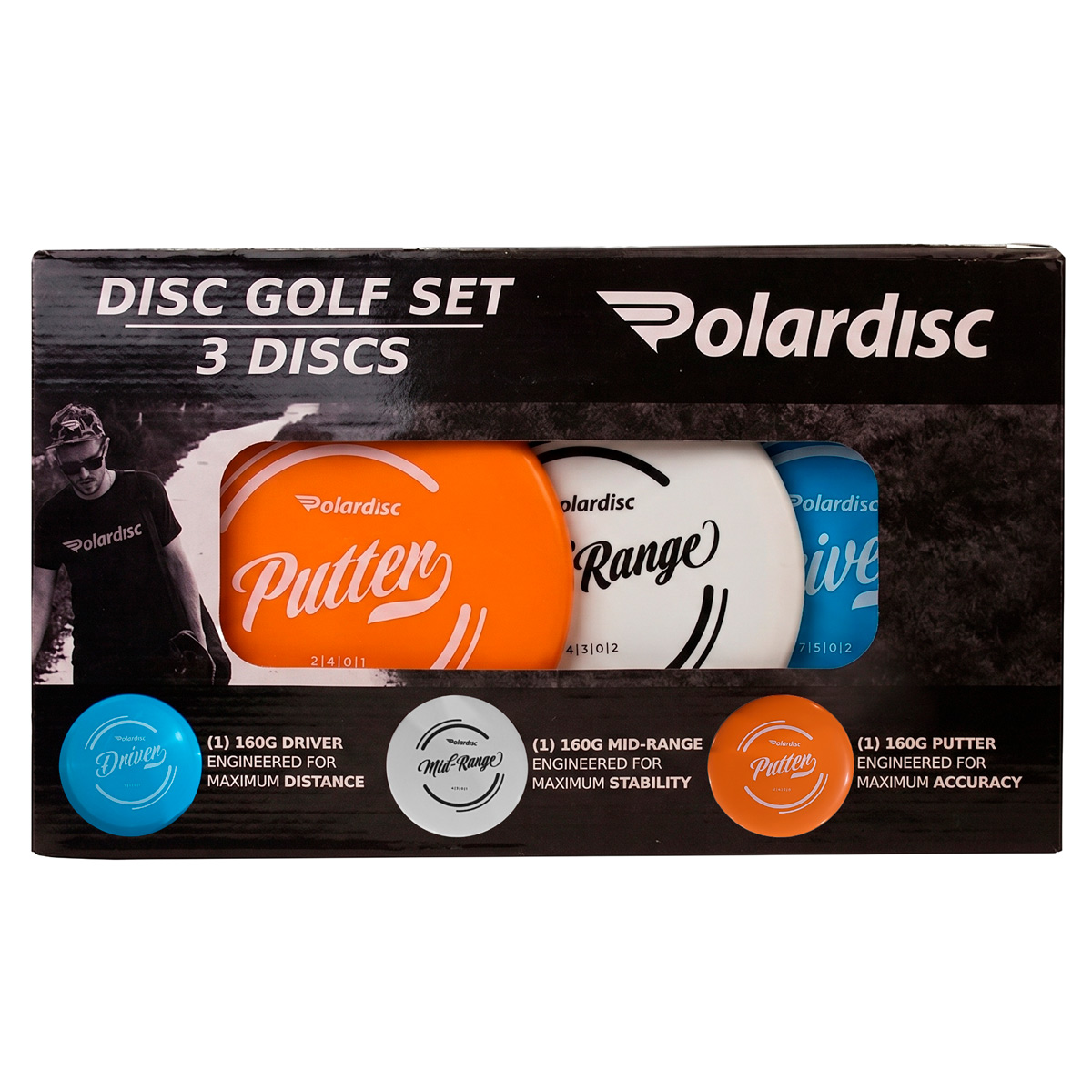 Frisbeegolf kiekkosetti Polardisc