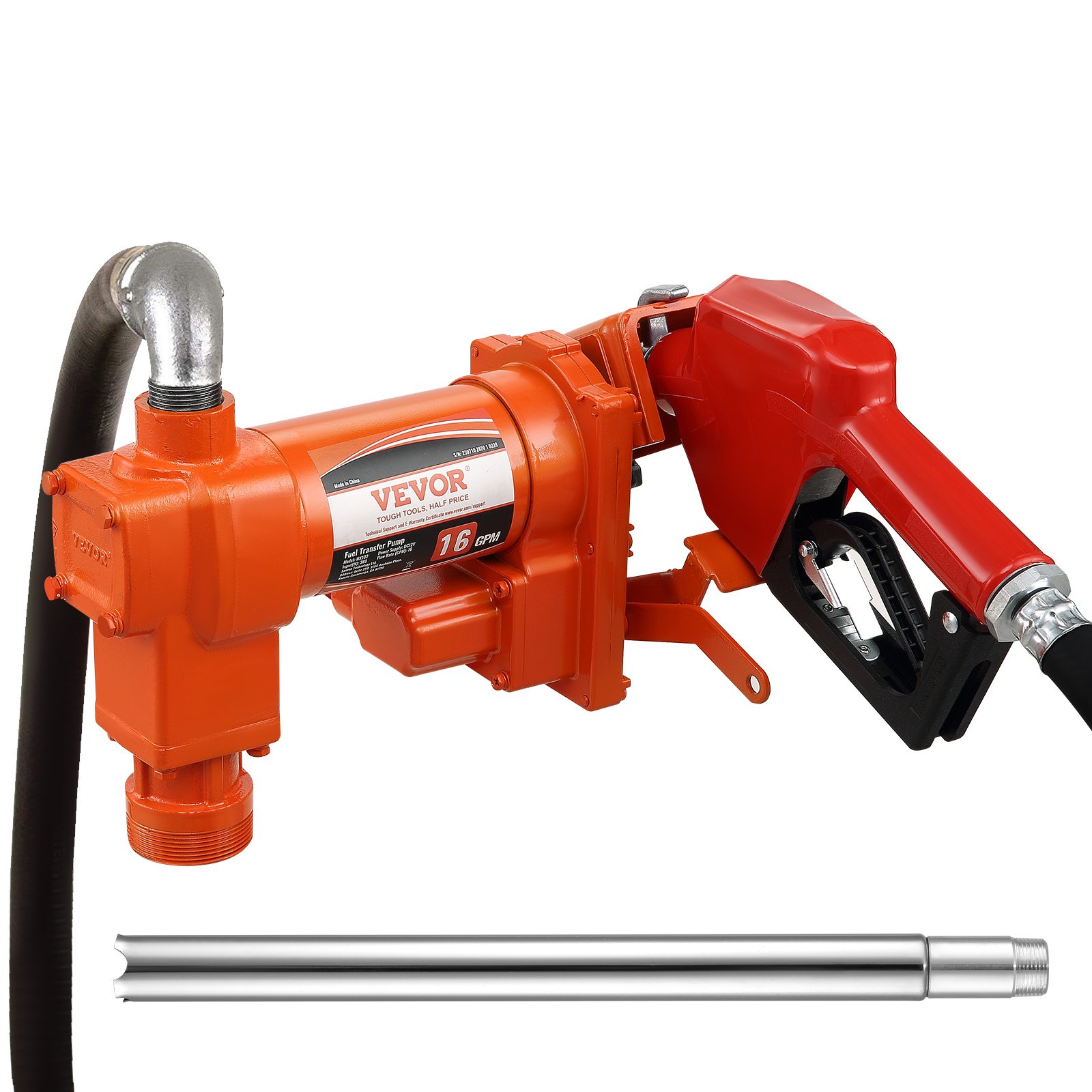 Polttoainepumppu North Craft, 12V DC, 16 GPM/60 L/min, musta