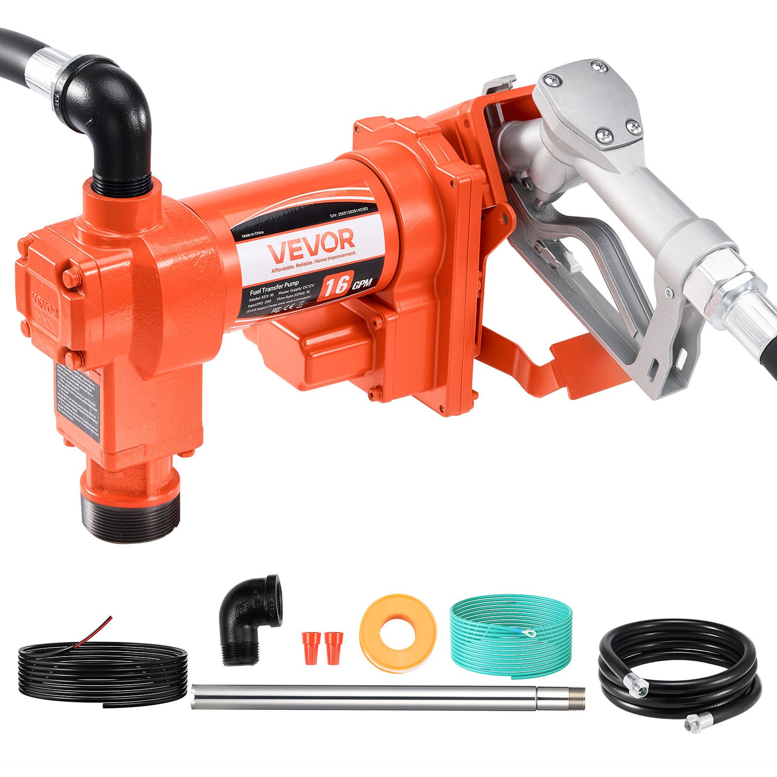 Polttoainepumppu North Craft, 186W, 61 L/min, monivärinen