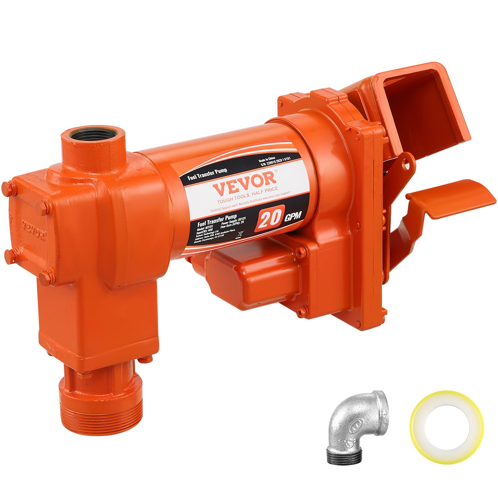Polttoainepumppu North Craft EX56-12, 12V, 75L/min, Korkea Virtaus, Musta