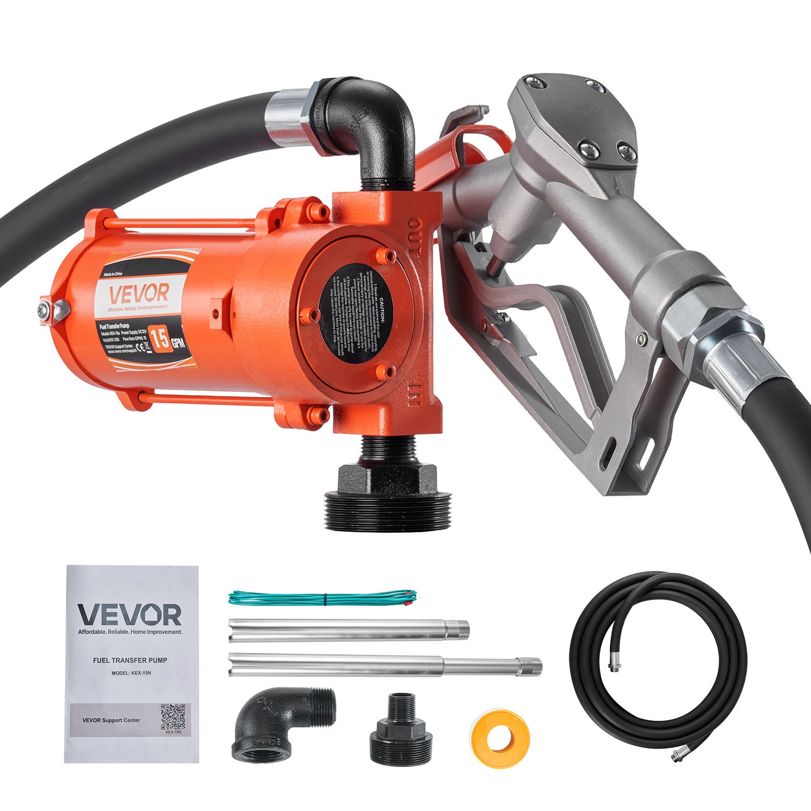 Polttoainepumppu North Craft KEX-15e, 12V DC, 57 L/min, valurauta