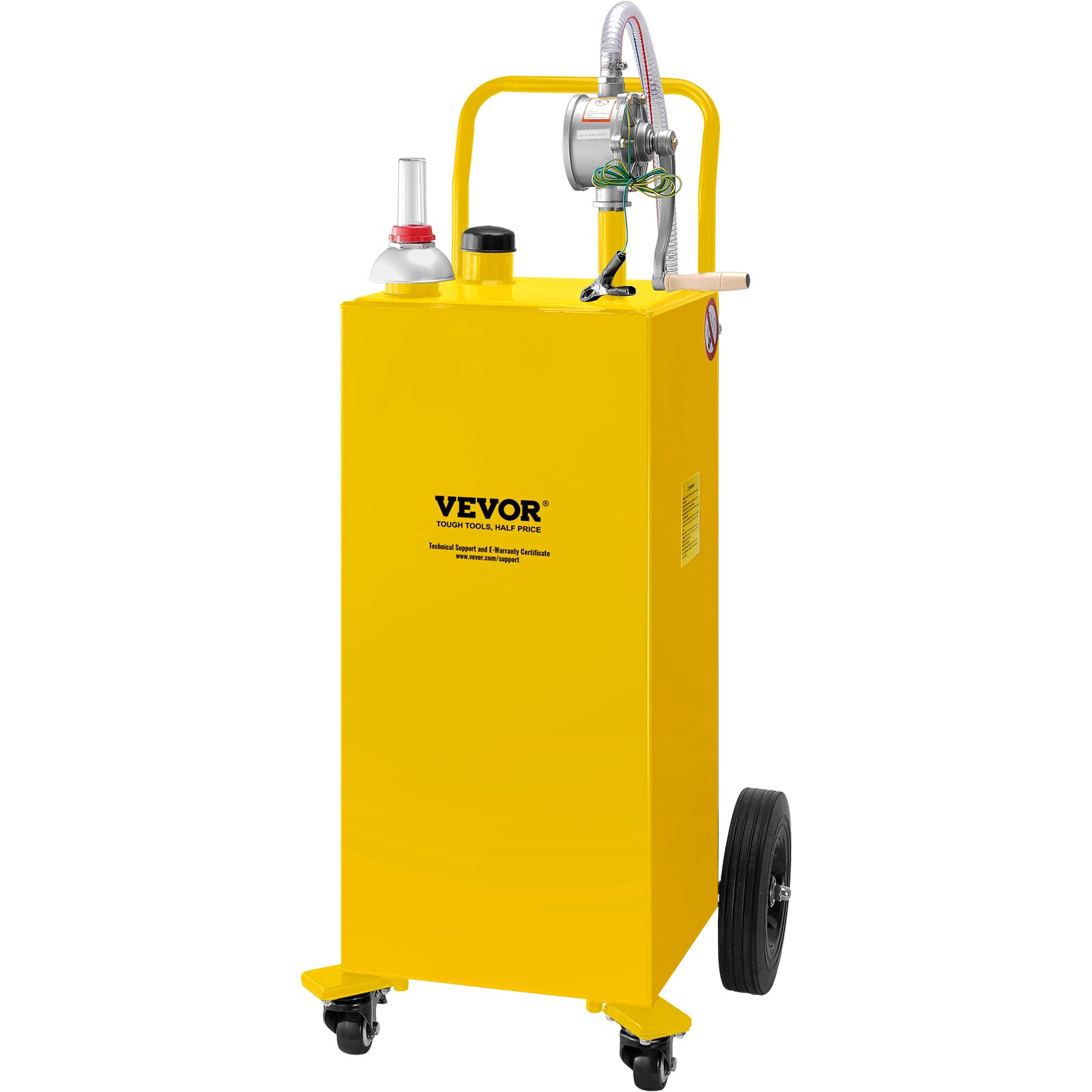 Polttoainesäiliö pyörillä North Craft 35 Gallon, 106x53x53cm, Keltainen