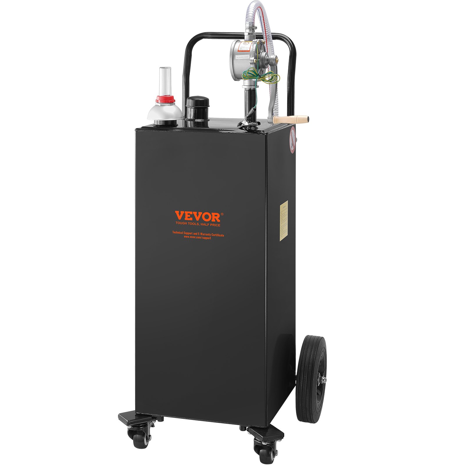 Polttoainesäiliö pyörillä North Craft Fuel Caddy, 35 gal, musta