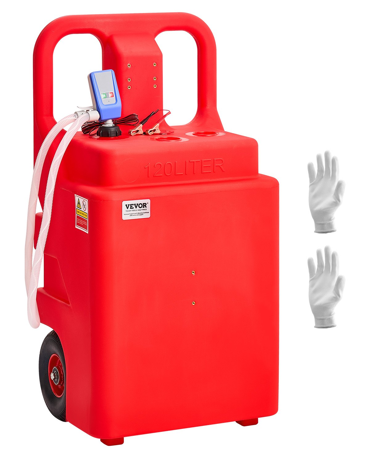 Polttoainesäiliö pyörillä North Craft YHM-120B, 32 Gallon, 108x47x57cm, Punainen