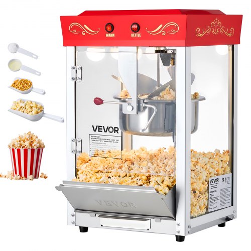 Popcorn-kone North Craft NP08T, 43x36x61cm, punainen