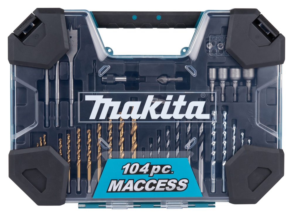 Poranterä-/kärkisarja Makita E-22604, 104-osainen