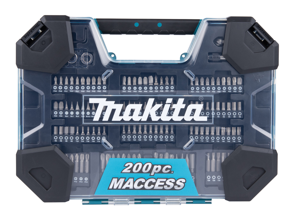 Poranterä-/kärkisarja Makita E-22610, 200-osainen