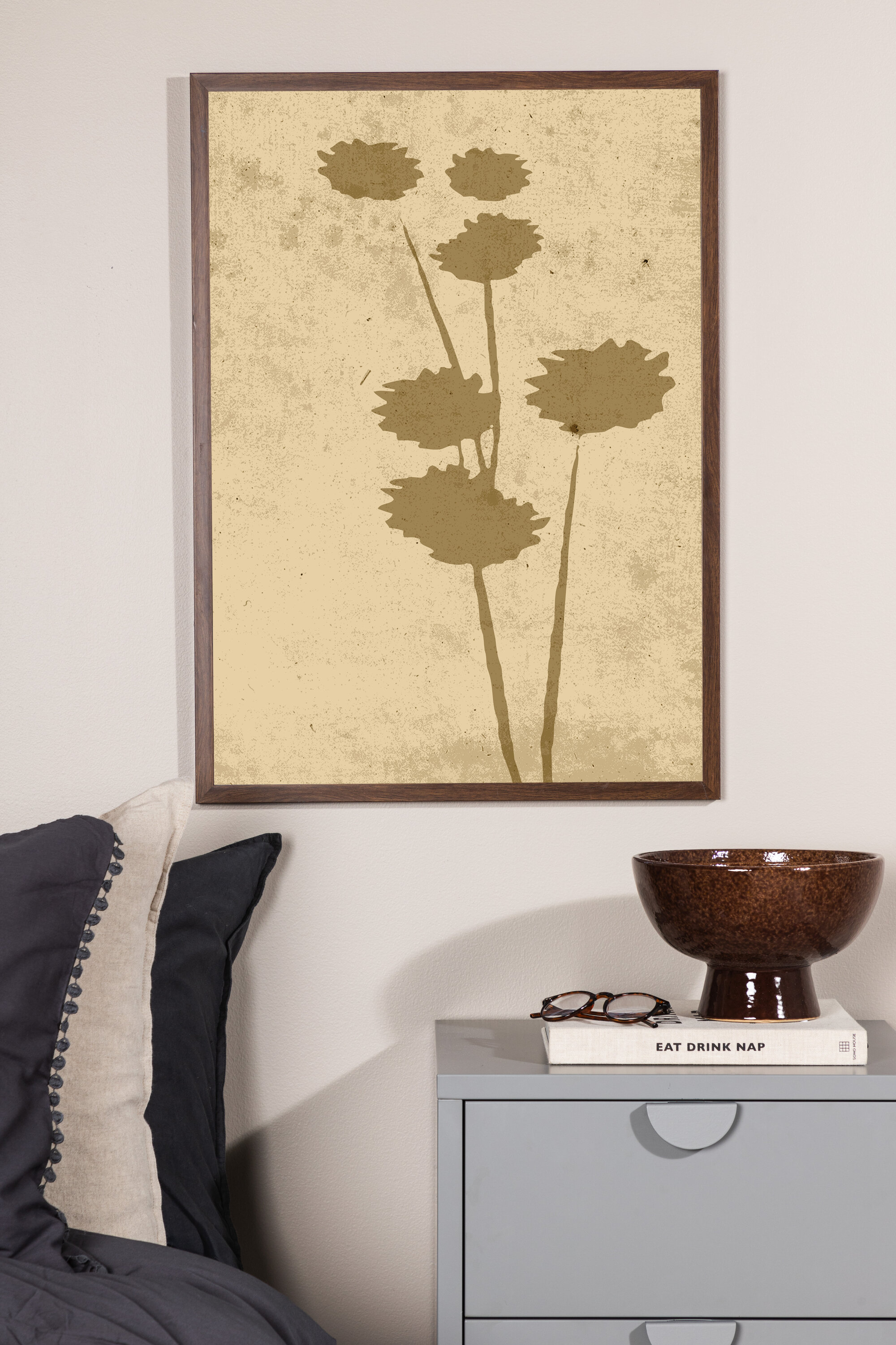Juliste Venture Home Flower Art, beige