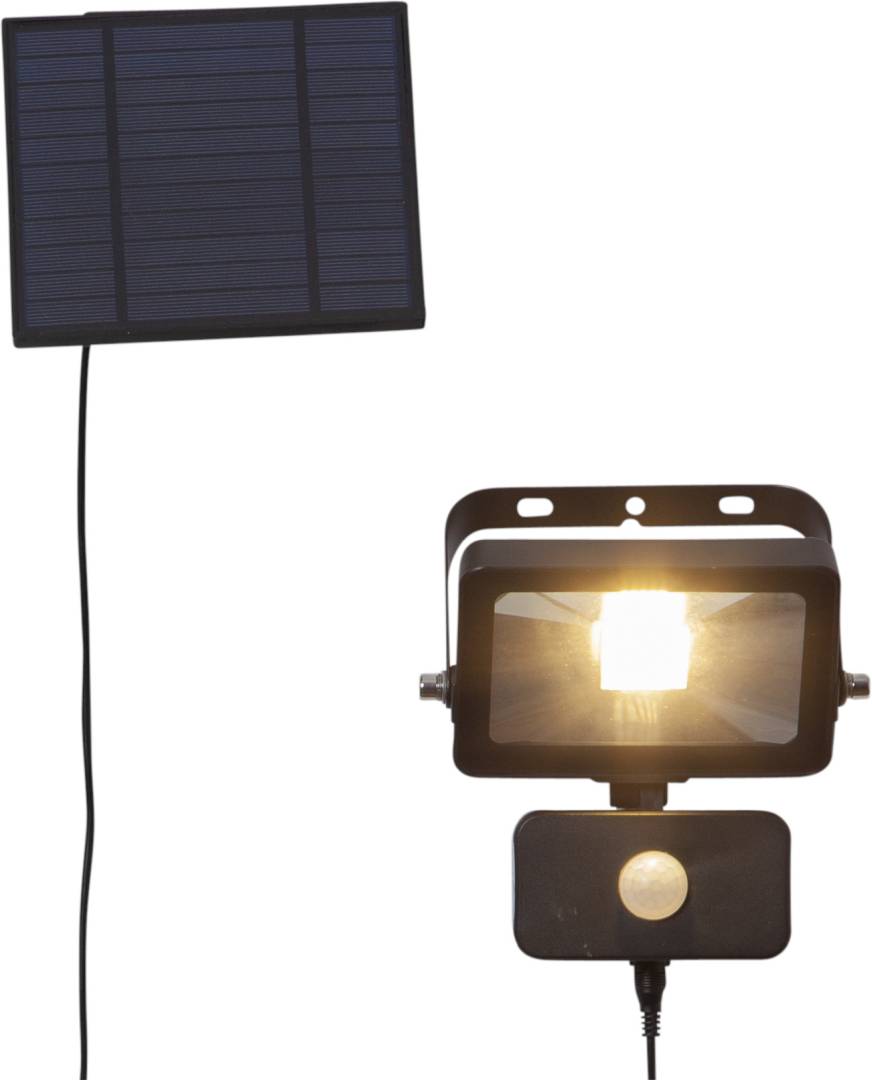 Aurinkokennospottivalaisin Star Trading Powerspot, musta, liiketunnistimella