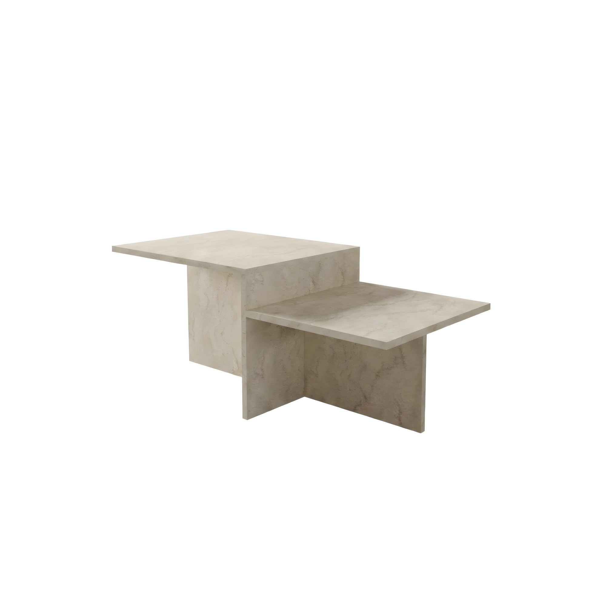 Sohvapöytä Valento Furniture Diana, 105x50cm, Travertiini