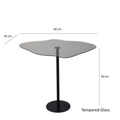 Sohvapöytä Valento Furniture Dior, 60x50cm, Musta