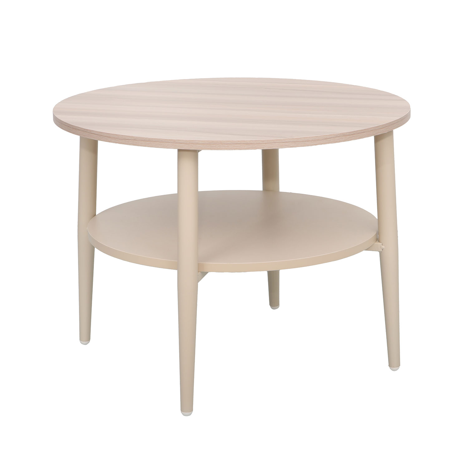 Pöytä Home4You Lester, 60x60x45cm, Vaalea Puu/Beige