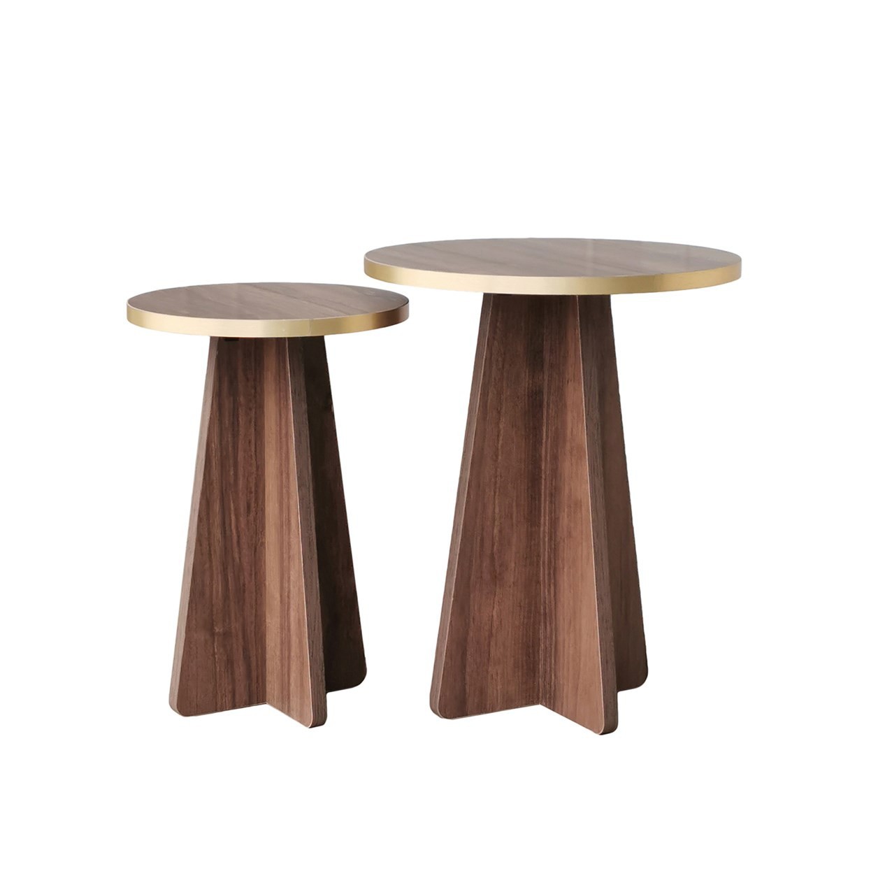 Sohvapöytä Valento Furniture Mushroom, 40x50cm, Kultainen