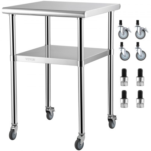 Pöytä North Craft VV-SSWR-JL-24*24, 61x91cm, Ruostumaton Teräs