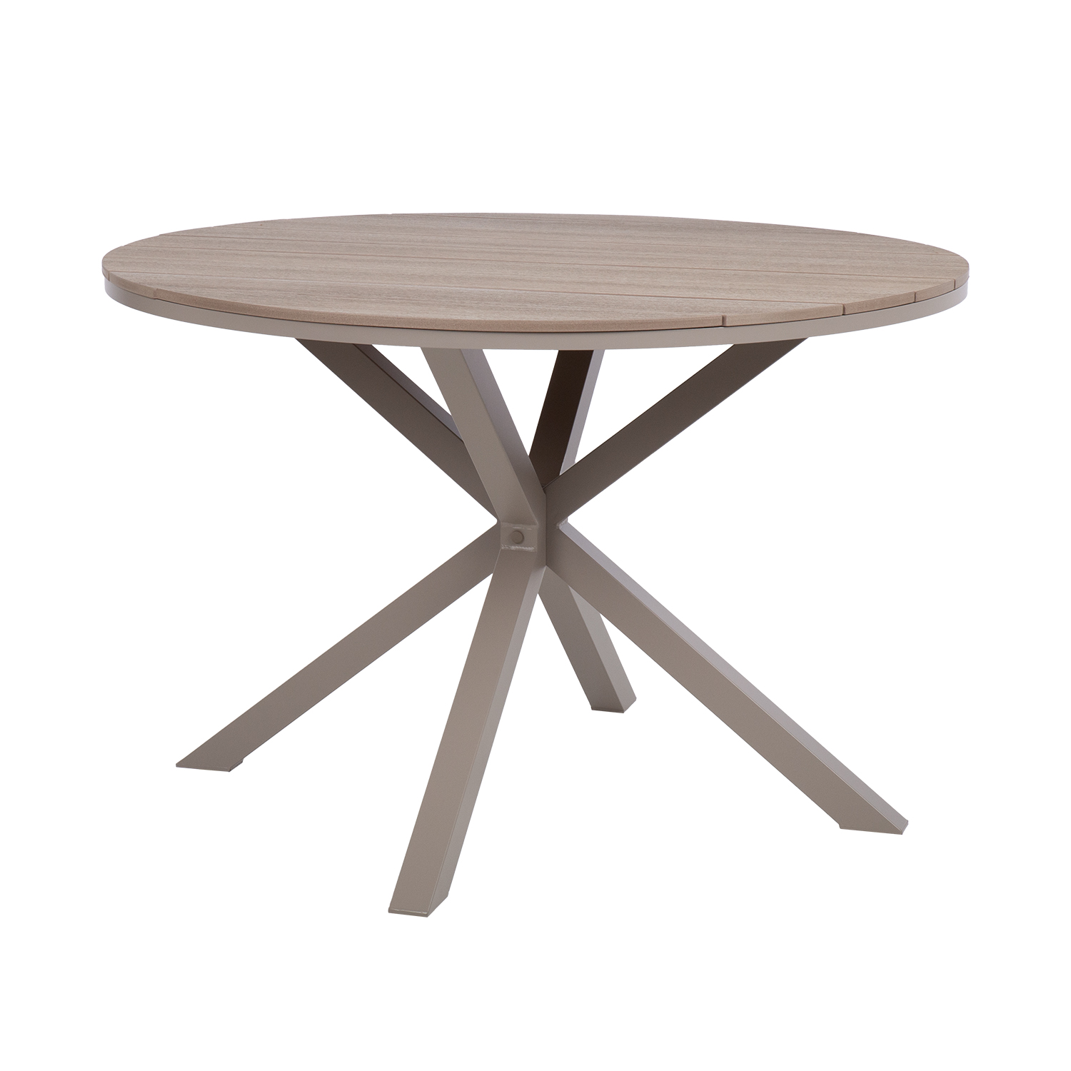 Pöytä Home4You Porto D110,5x73cm, Beige/Harmaa