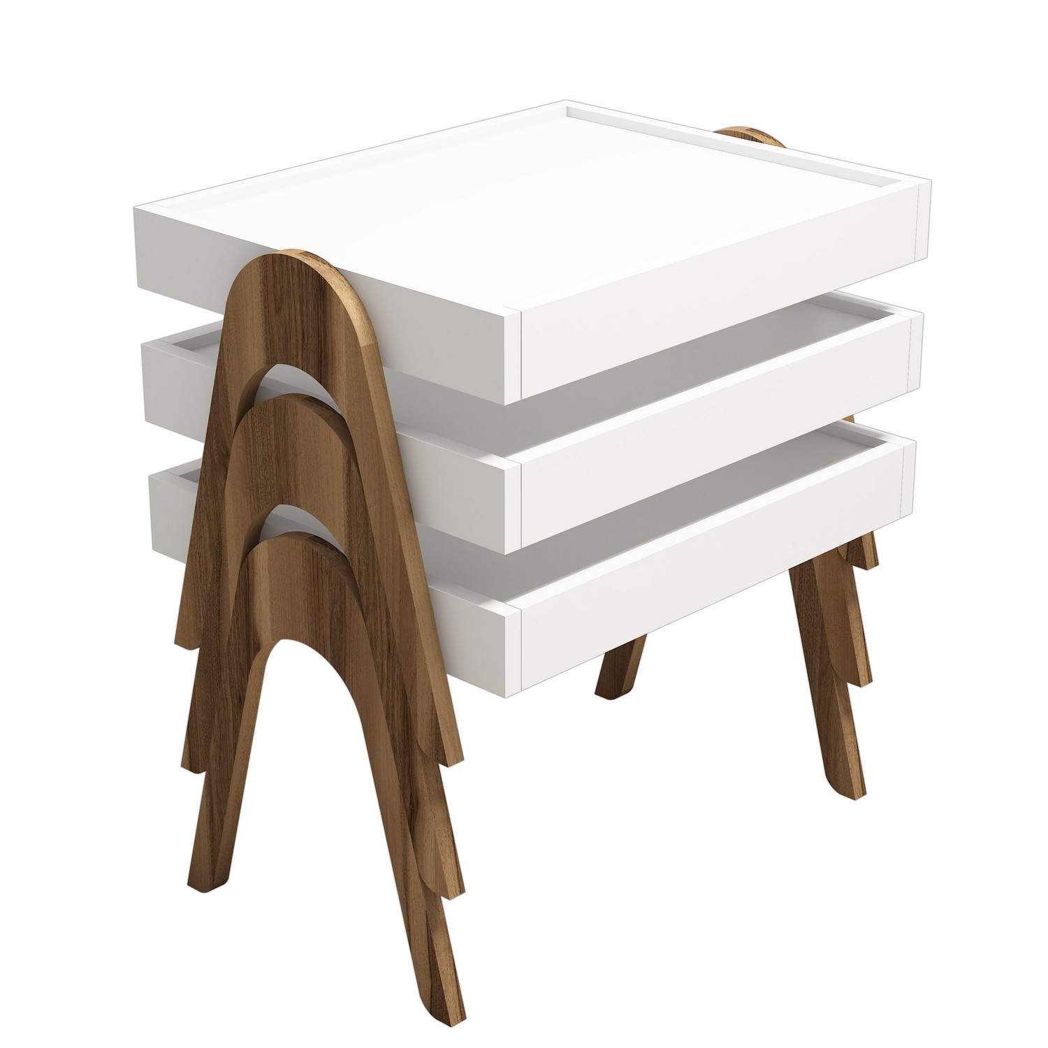 Pöytäsarja Valento Furniture Roma, 3-osainen, 53.6x40x64cm