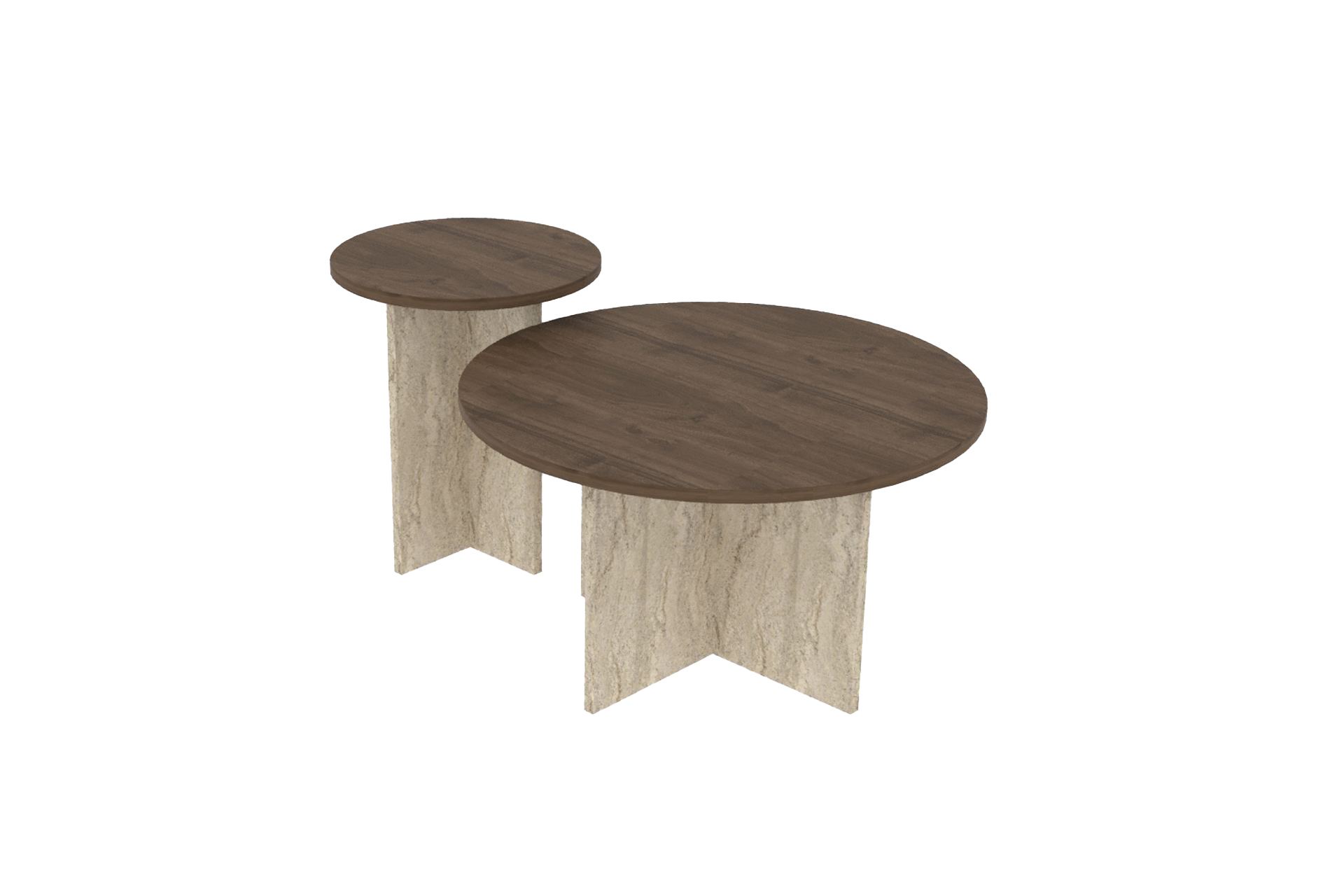 Sohvapöytäsetti Valento Furniture Private, 70x70x40cm