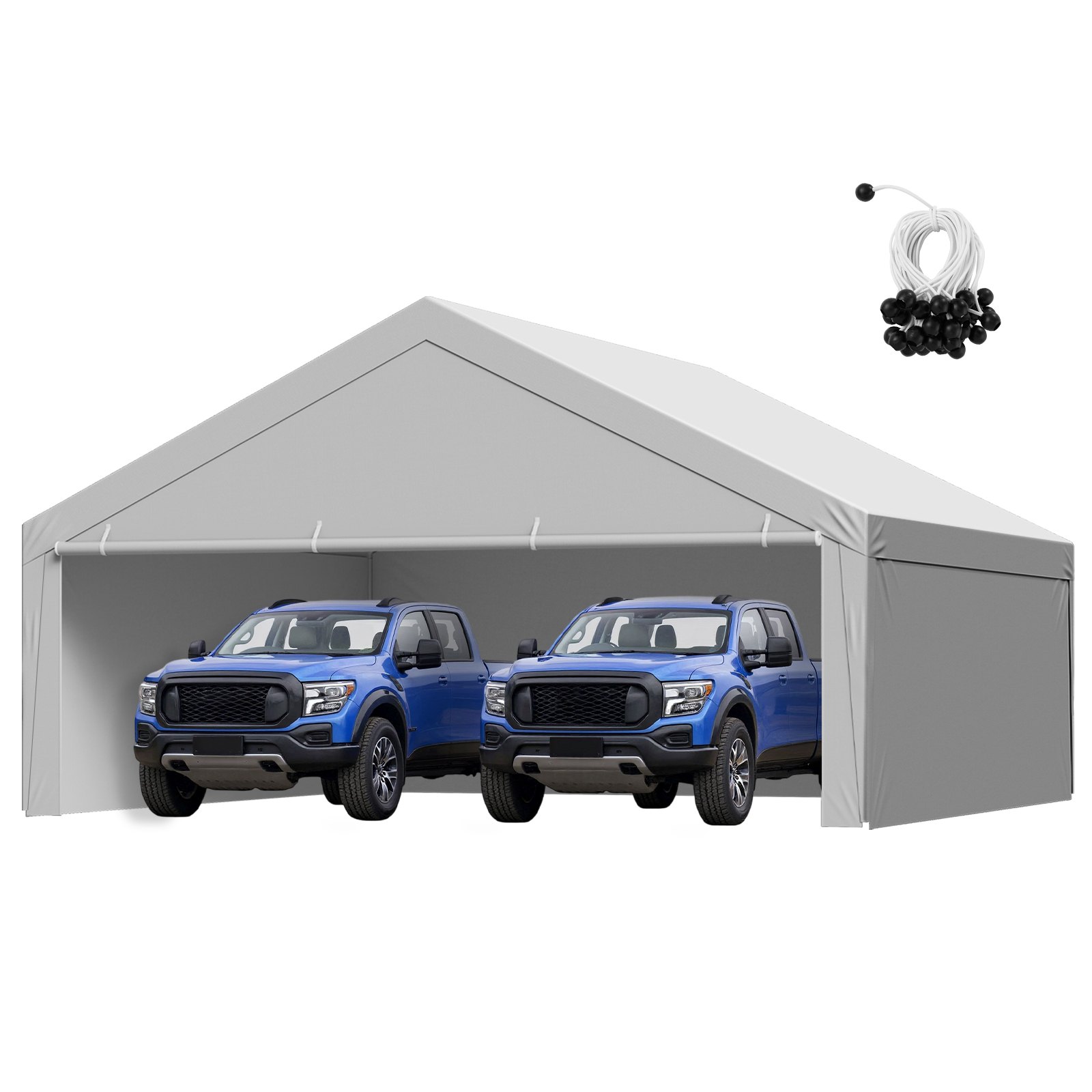 Pressutallin vaihtokate North Craft, 6x6m, UV-suojattu &amp; Vedenkestävä, Harmaa