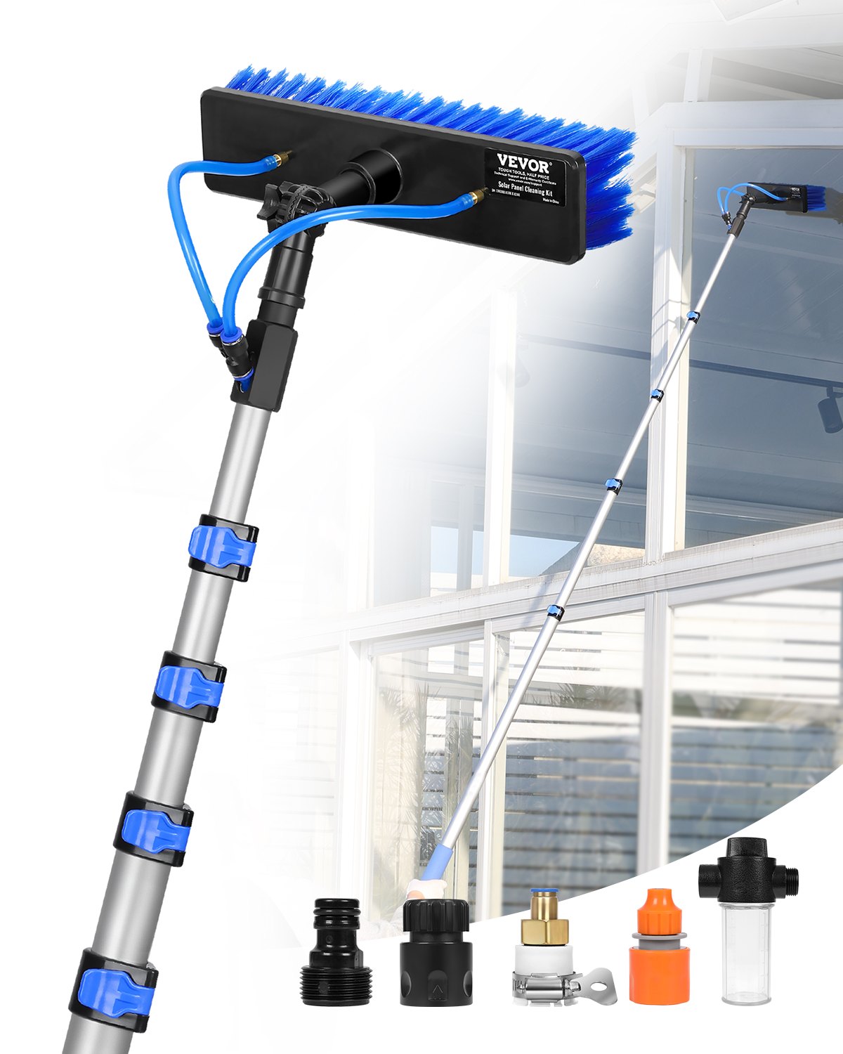 Puhdistusharja North Craft THWB-30V-SG30, 9m, Alumiini, sininen