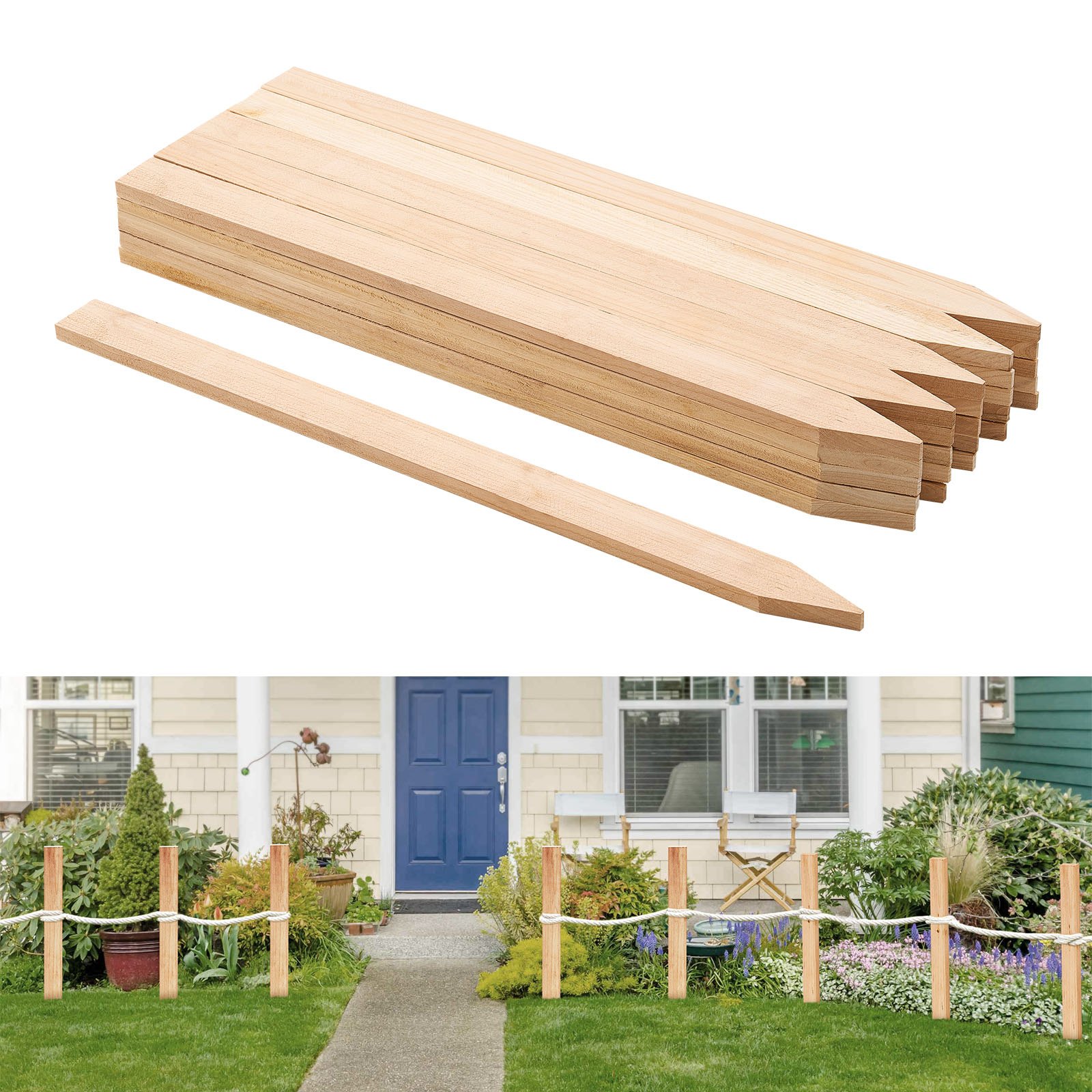 Puupaalut North Craft 61 cm, 25 kpl 