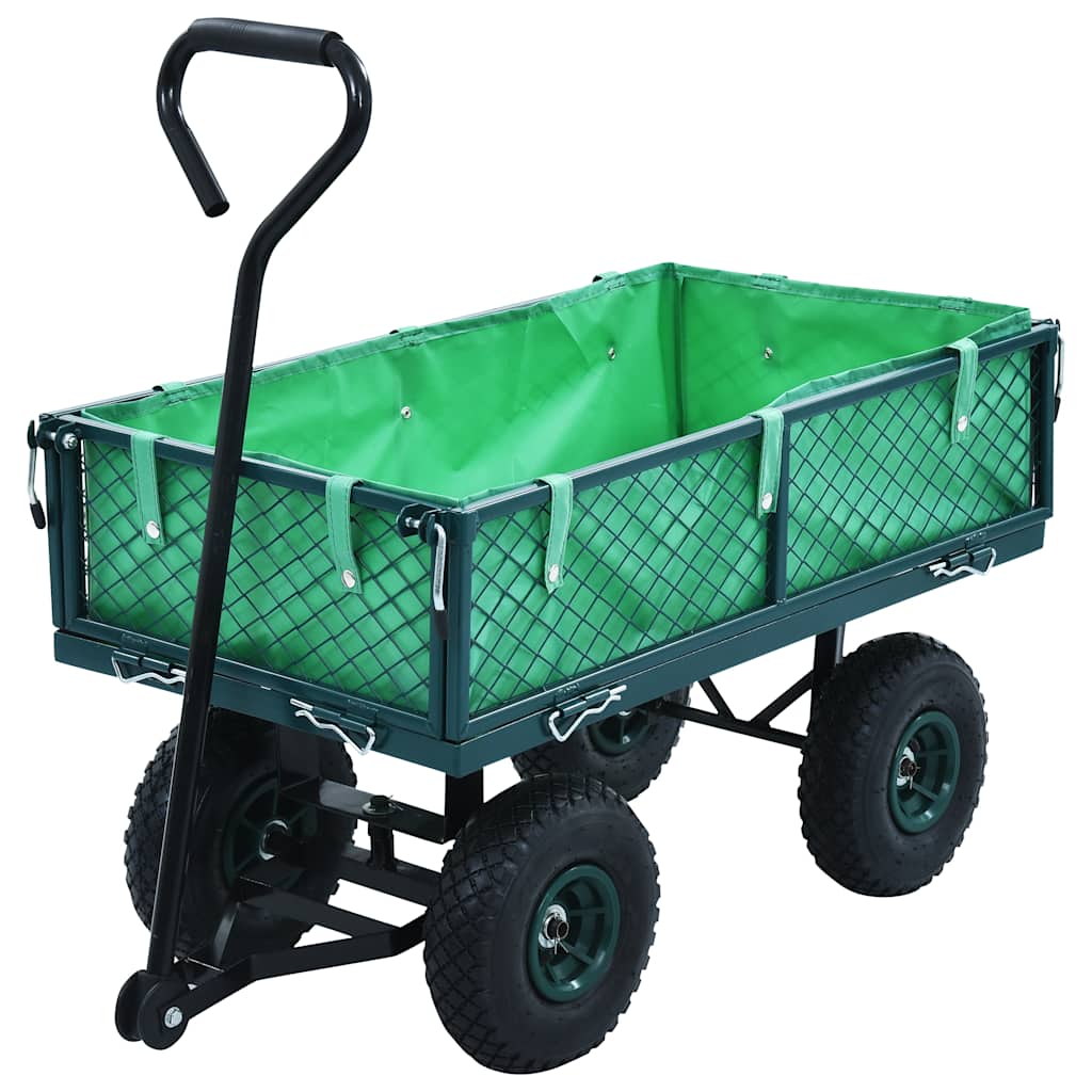 Puutarhakärry, vihreä, 250kg