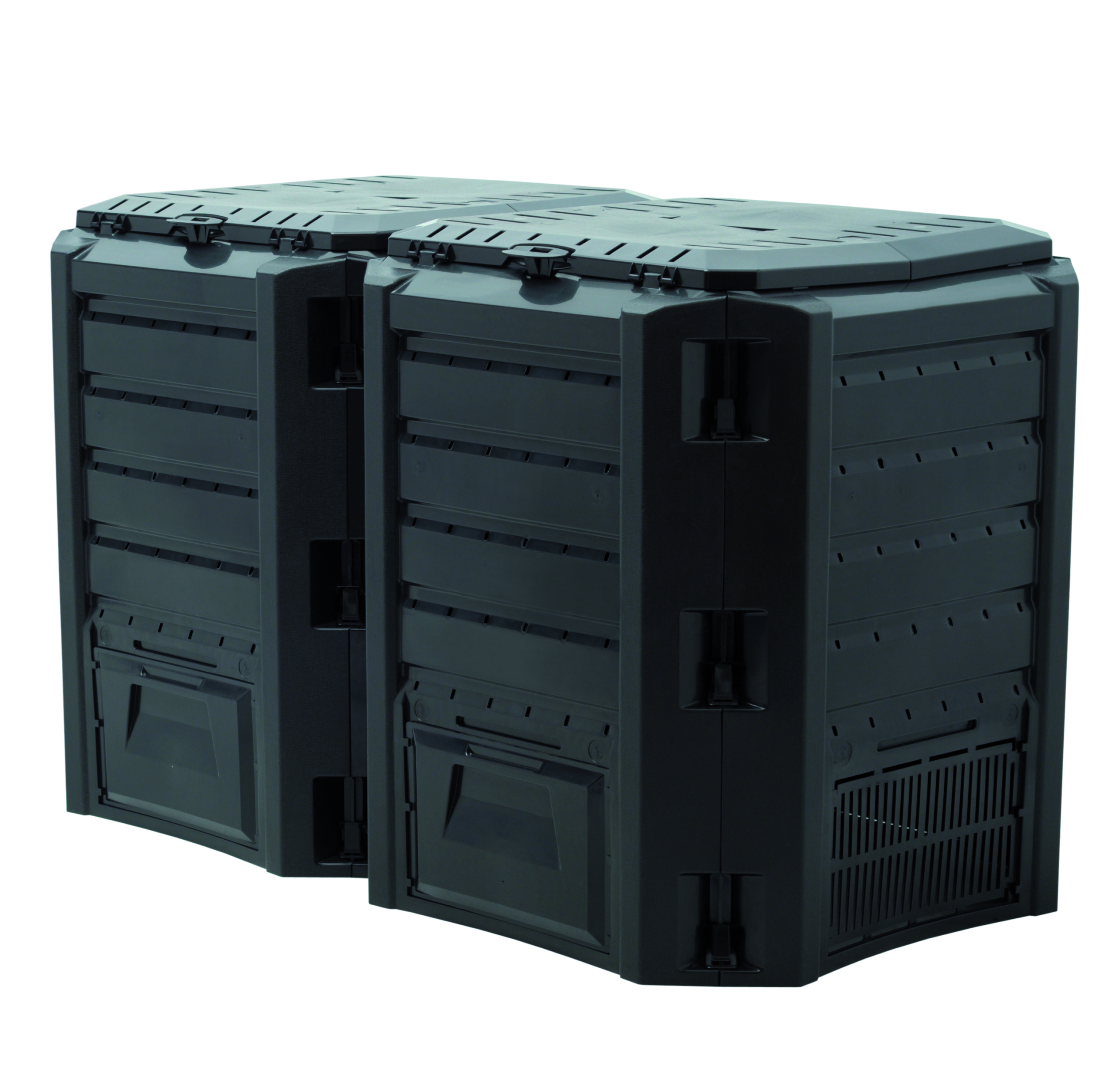 Puutarhakompostori AitaX Compo, 800L, musta