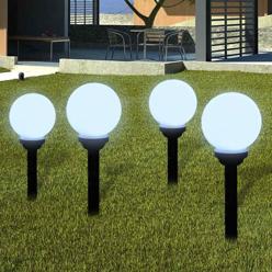 Puutarhan polkuvalaisin aurinkovoima pallo led 15 cm 4 kpl
