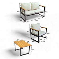 Puutarhasohvaryhmä Valento Garden CPT5549-130, 130cm, Beige