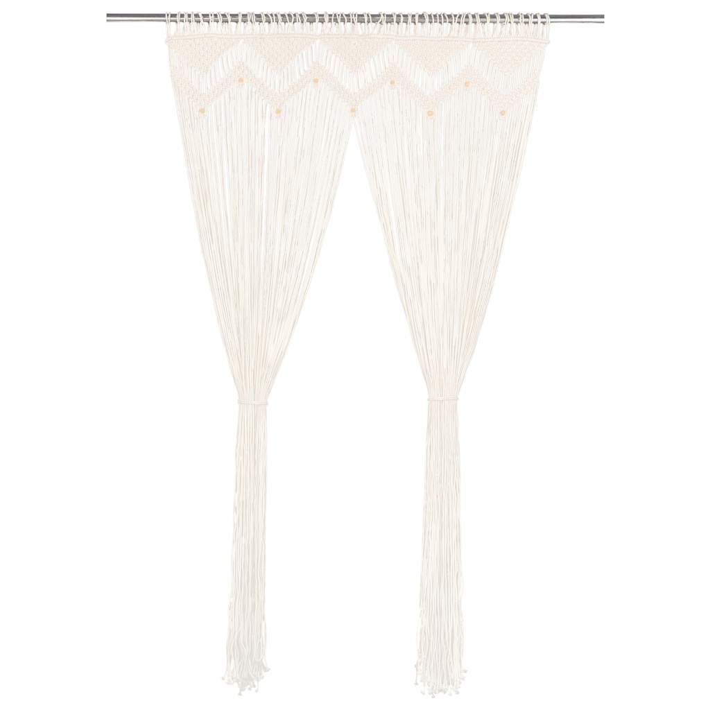Puuvillainen macrame verho 140x240 cm