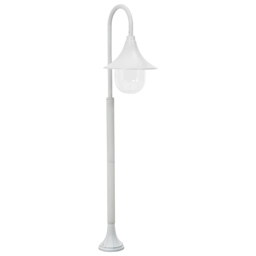 Pylväsvalaisin puutarhaan e27 120 cm alumiini valkoinen