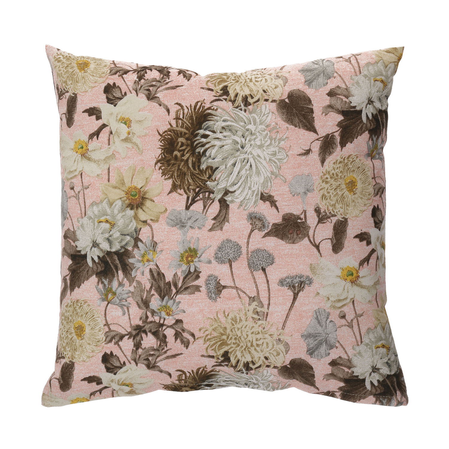 Koristetyyny Home4You Loneta New 45x45cm, Pinkki Krysanteemi