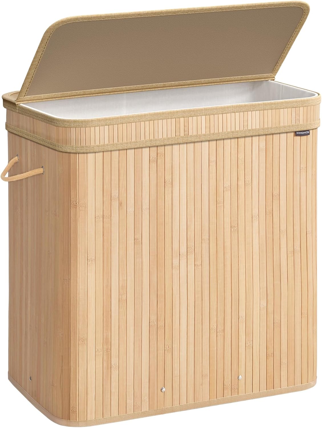 Pyykkikori Songmics Ronex, 41,5 x 62,5 x 61 cm, 150 L, beige