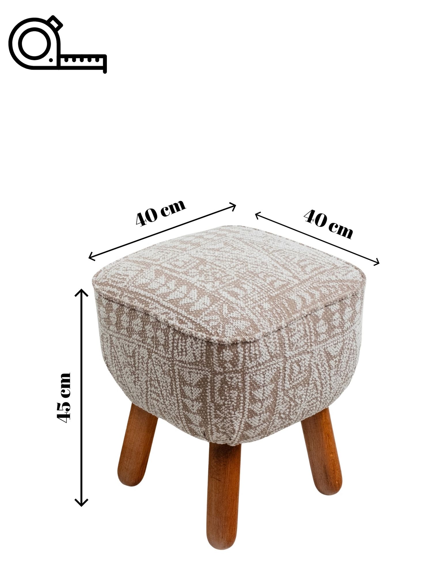 Rahi Valento Furniture Mythology Etnik, 40x40cm, Beige